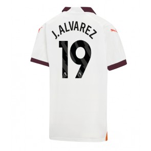 Manchester City Julian Alvarez #19 Venkovní Dres 2023-24 Krátký Rukáv